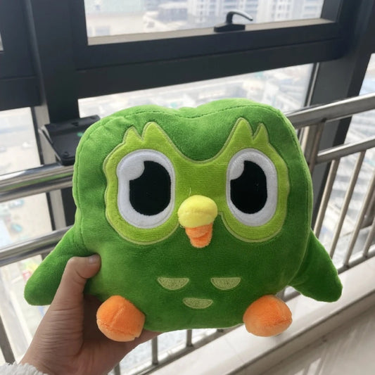 Lovely Green Duo Plushie – Duo The Owl Cartoon Anime Plush Toy | Soft Stuffed Animal Doll | Cute Collectible Gift for Kids & Fans