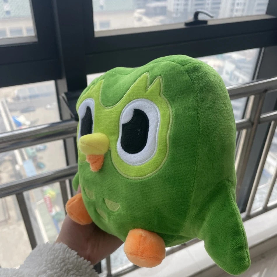Lovely Green Duo Plushie – Duo The Owl Cartoon Anime Plush Toy | Soft Stuffed Animal Doll | Cute Collectible Gift for Kids & Fans